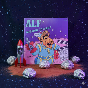 Vintage 1987 ALF Book – Mission to Mars – Checkerboard Press | 1980s Nostalgia